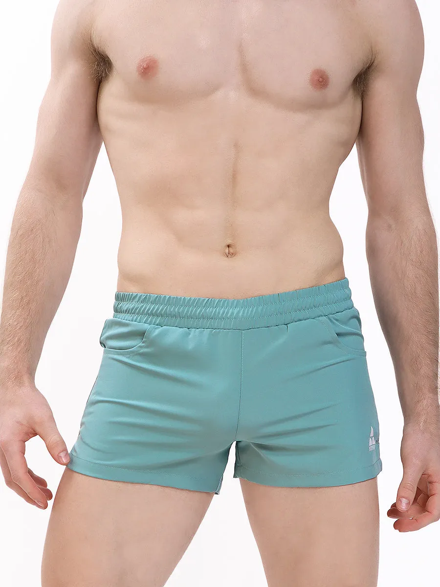 Men's Square Cut Woven Gym Short