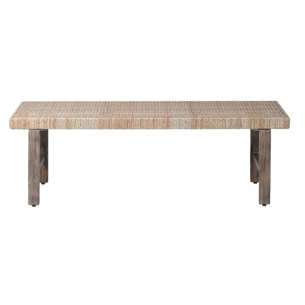 Natural Rattan Dining Bench