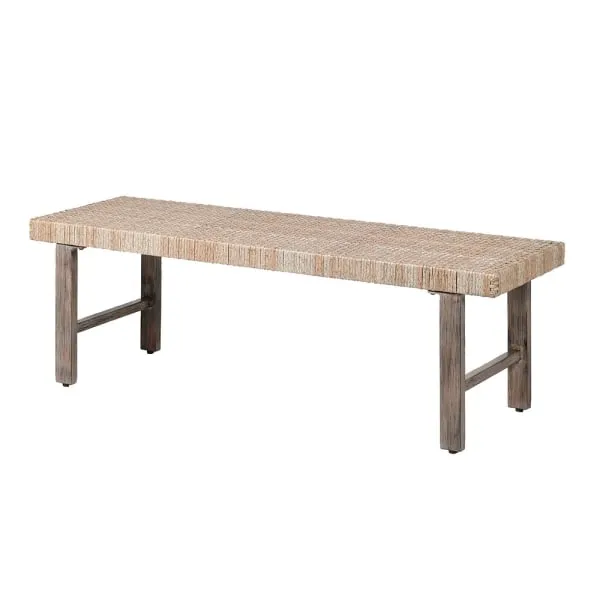 Natural Rattan Dining Bench