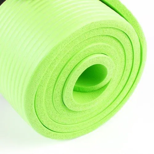 NBR Foam Yoga Mat 15mm Thick - Light Green