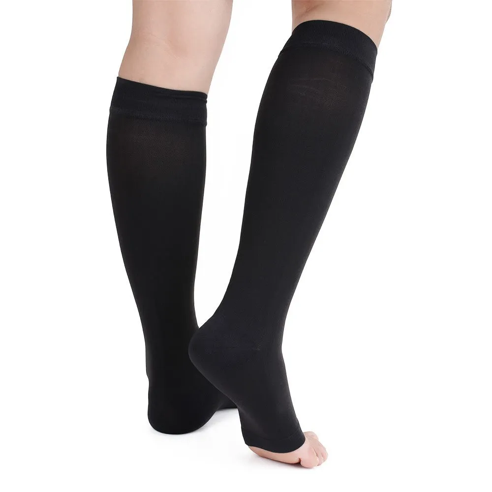 No Toe Anti-Fatigue Compression  Knee High Stockings