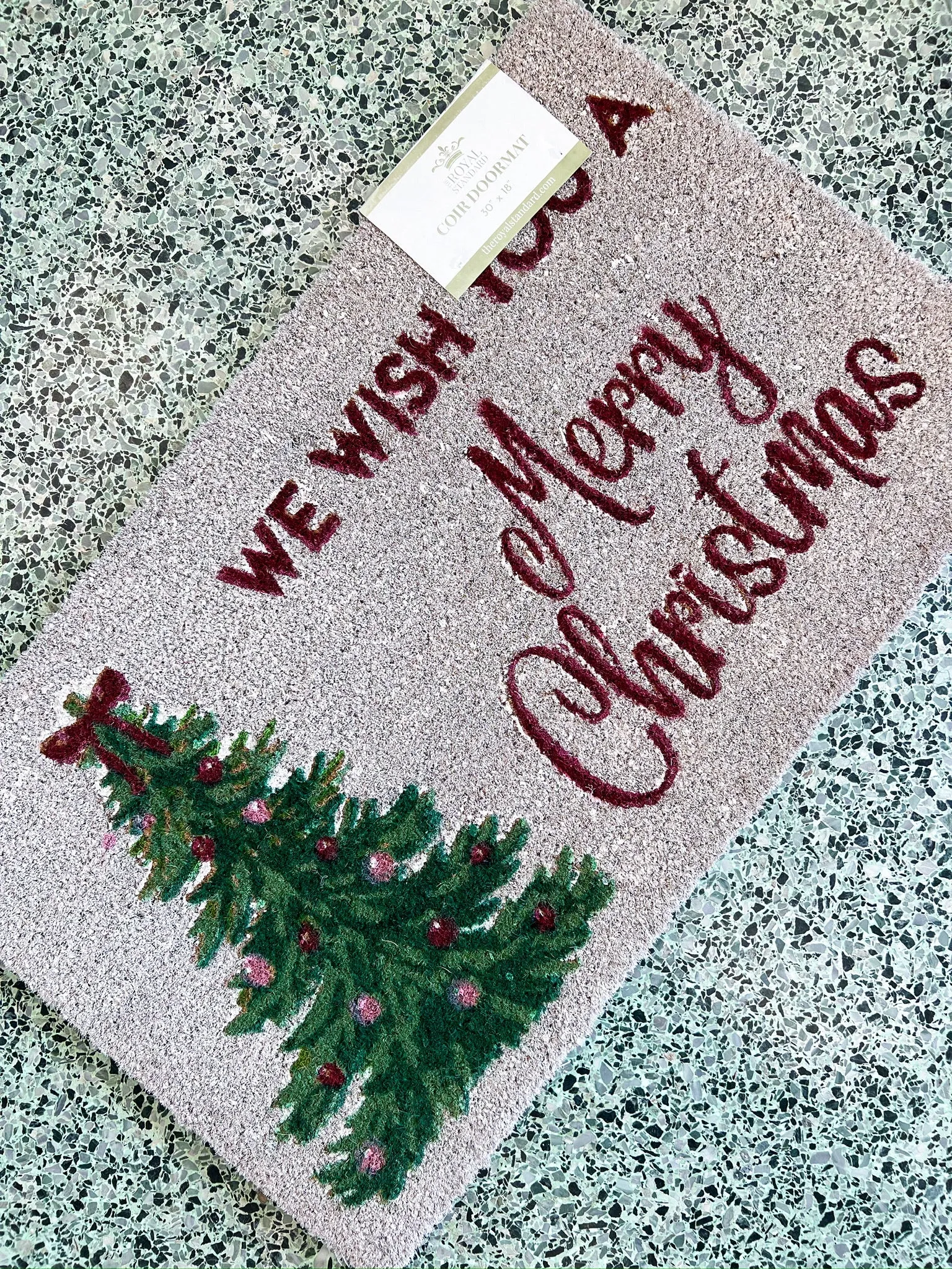 Noelle Tree Coir Door Mat