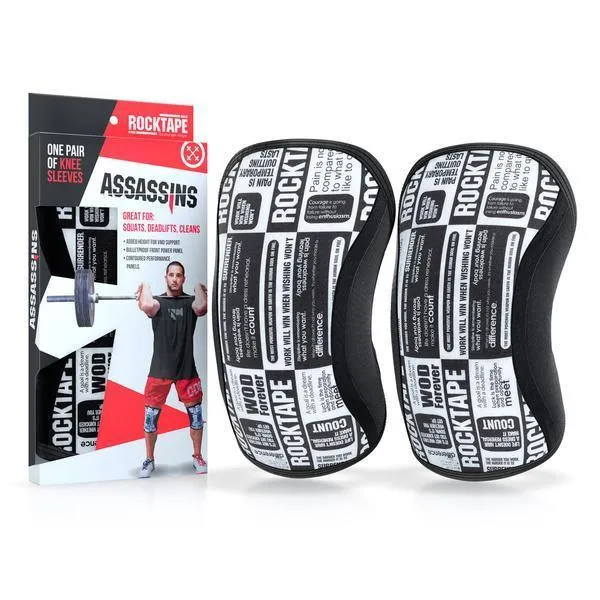 RockTape Assassins Knee Sleeves - 5mm & 7mm - Manifesto - PAIR