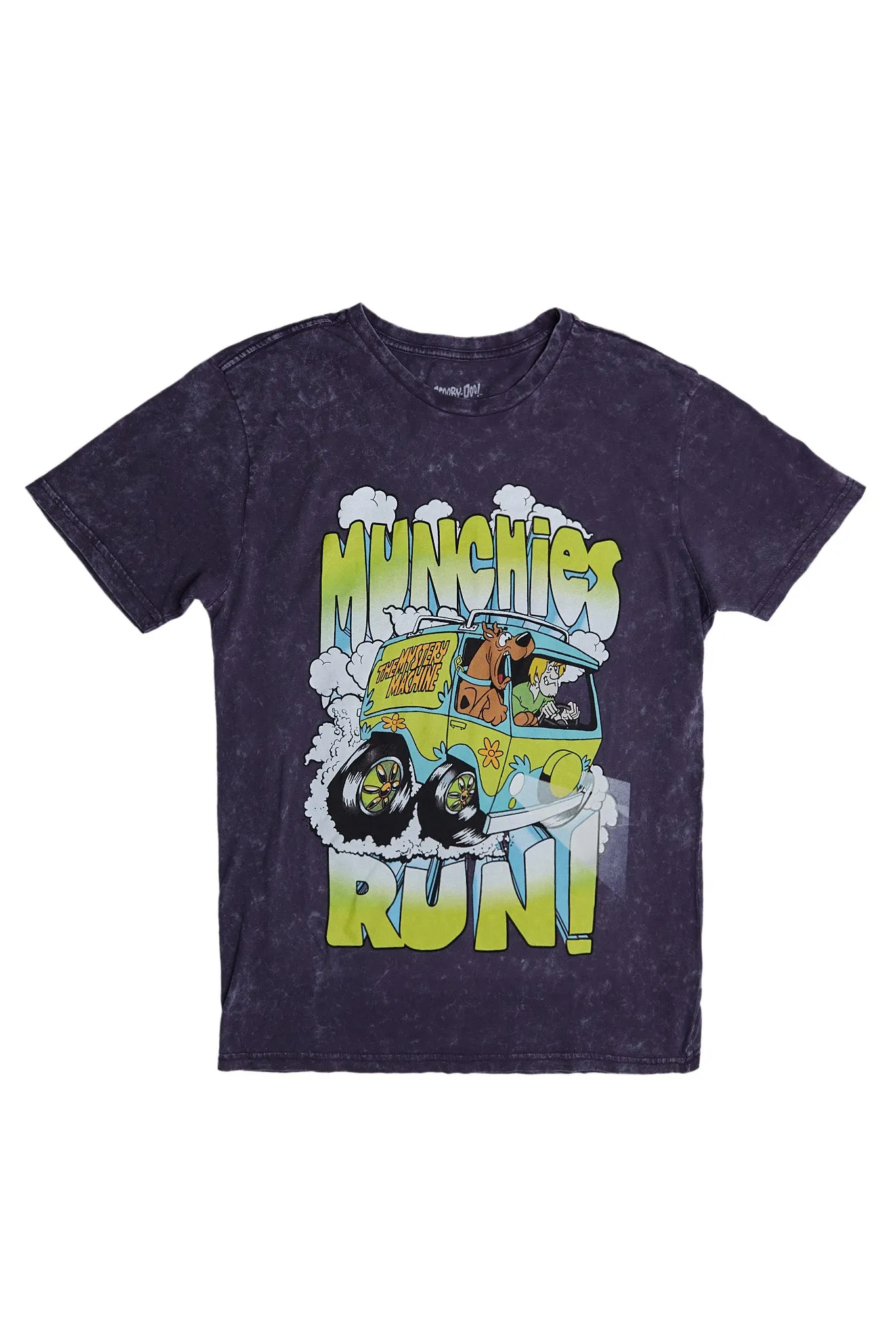 Scooby-Doo Munchies Run! Graphic Acid Wash Tee