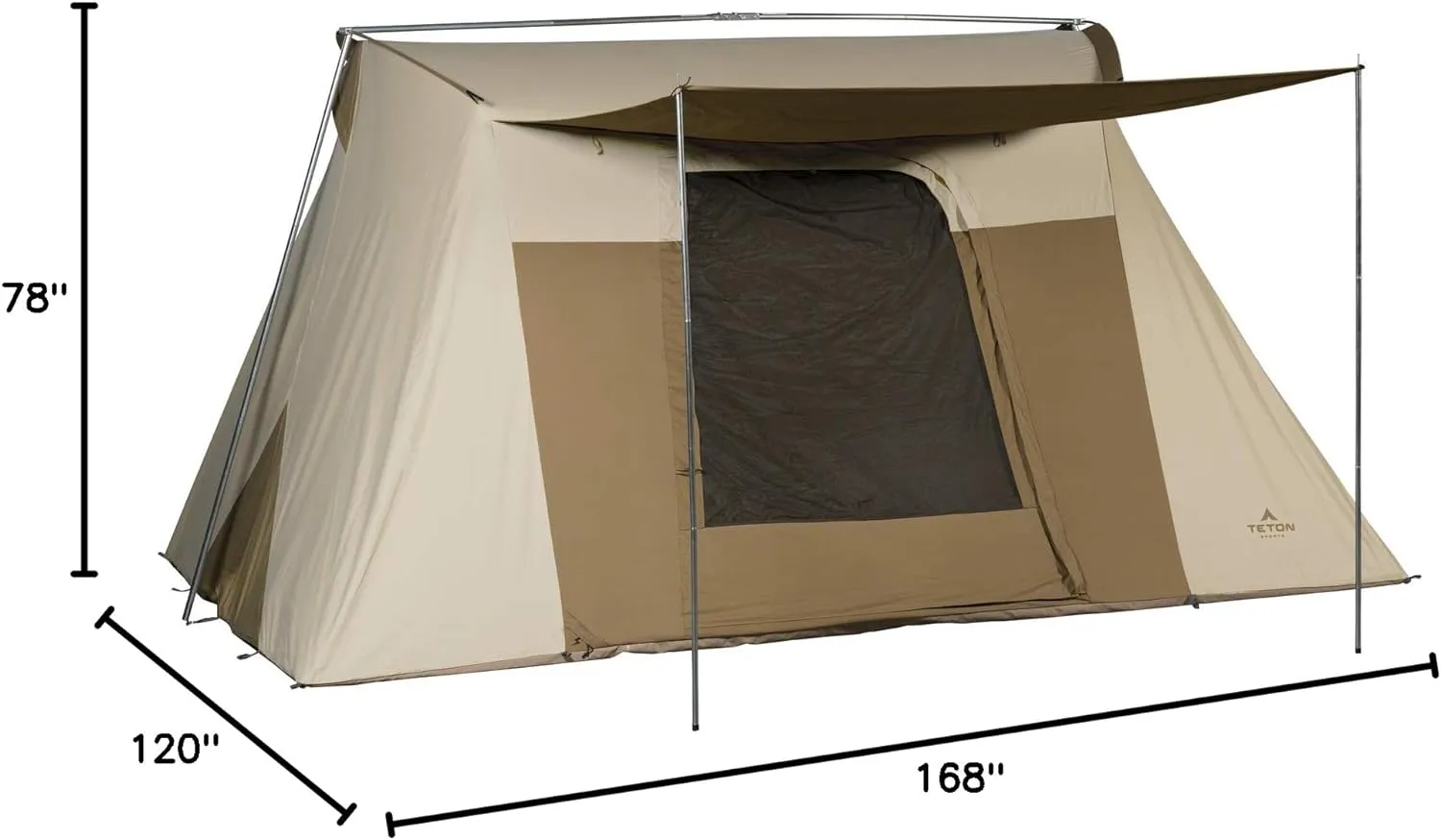 Sports Canvas Tents, Tent for Family Camping in All Seasons, Waterproof