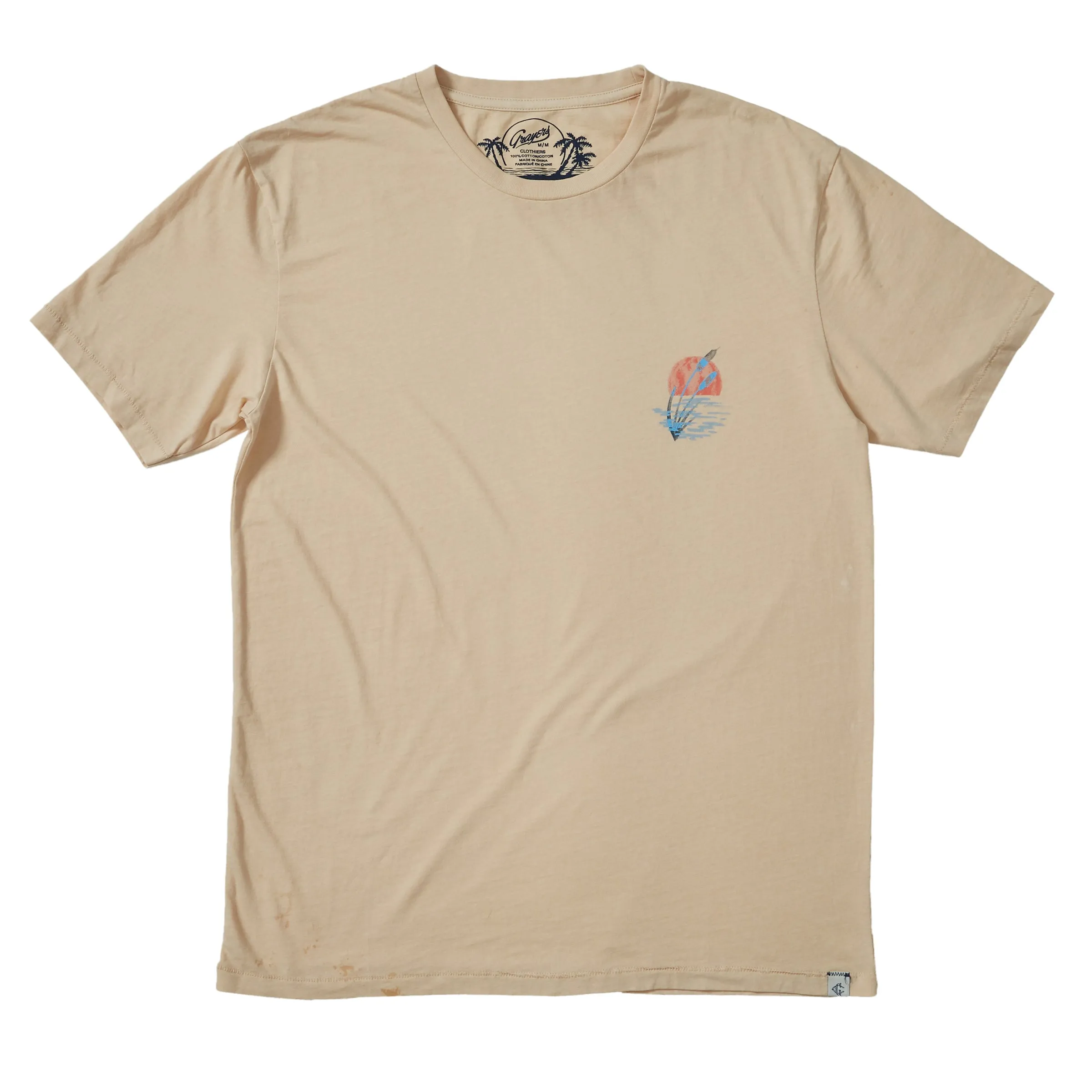 Sun Print Tee - Wheat