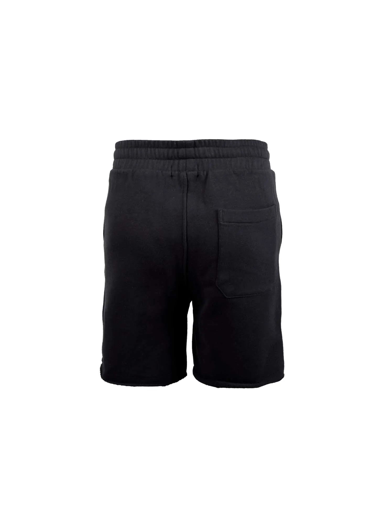 SWEATSHORT WITH RAW HEMS