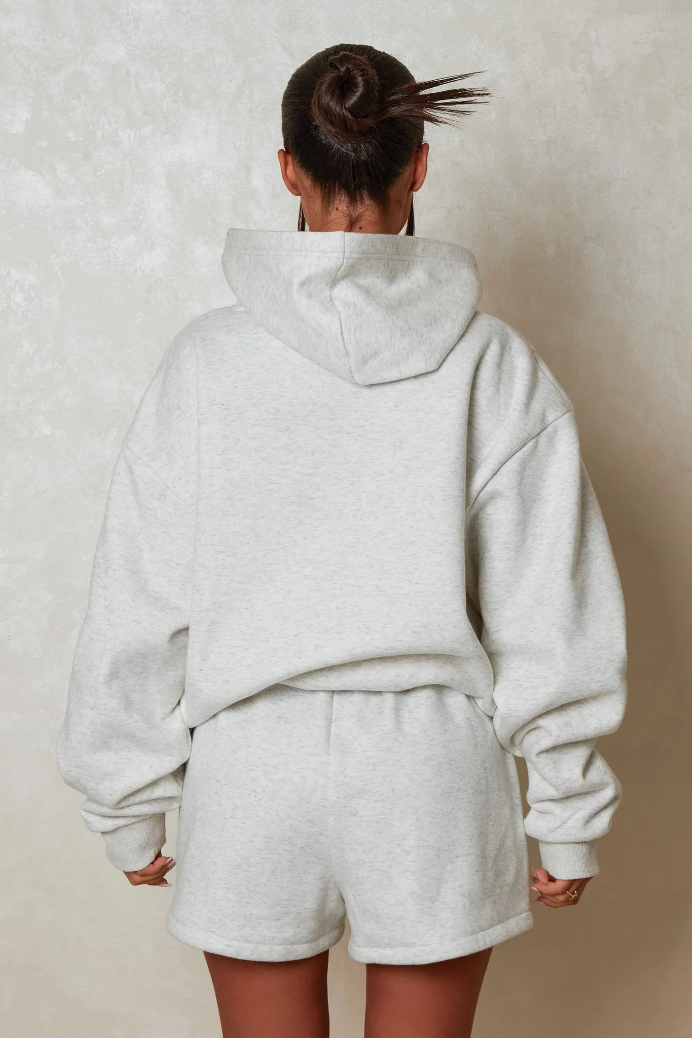 The Essentials Hoodie - Marl Grey