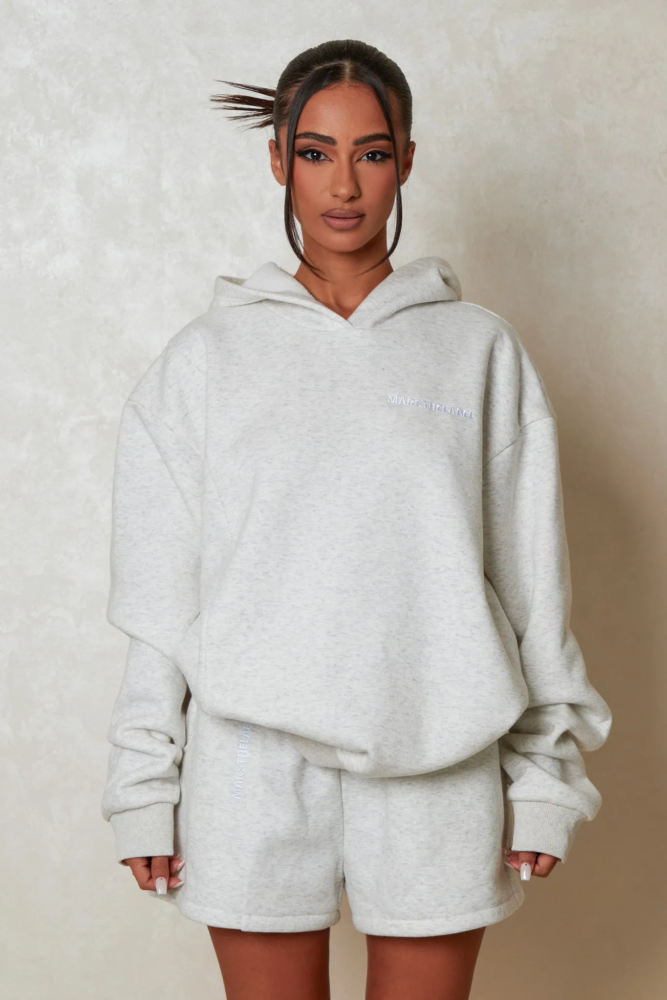 The Essentials Hoodie - Marl Grey