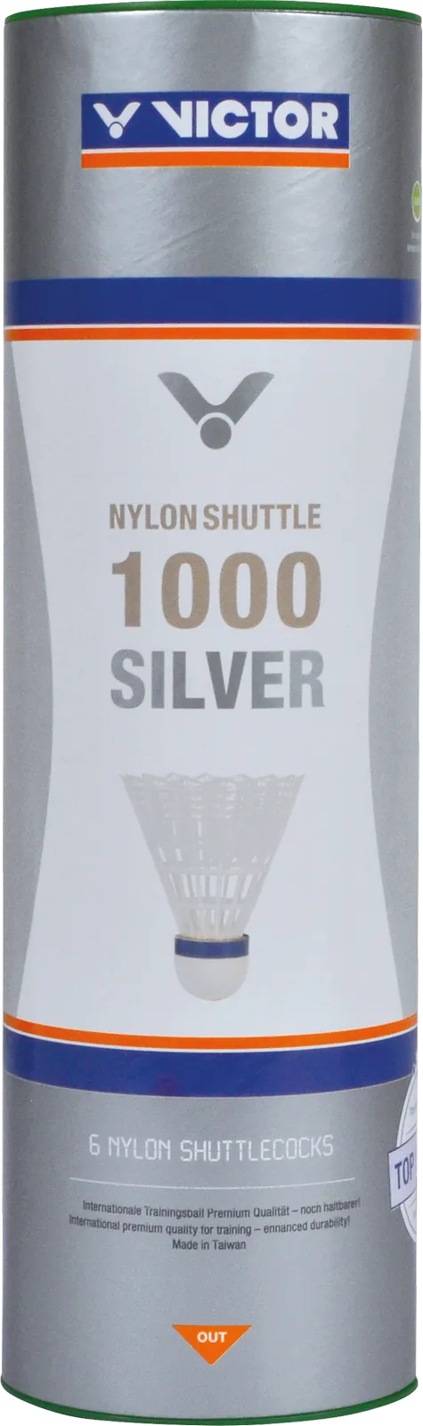 VICTOR Nylon 1000 SILVER Medium Shuttlecocks