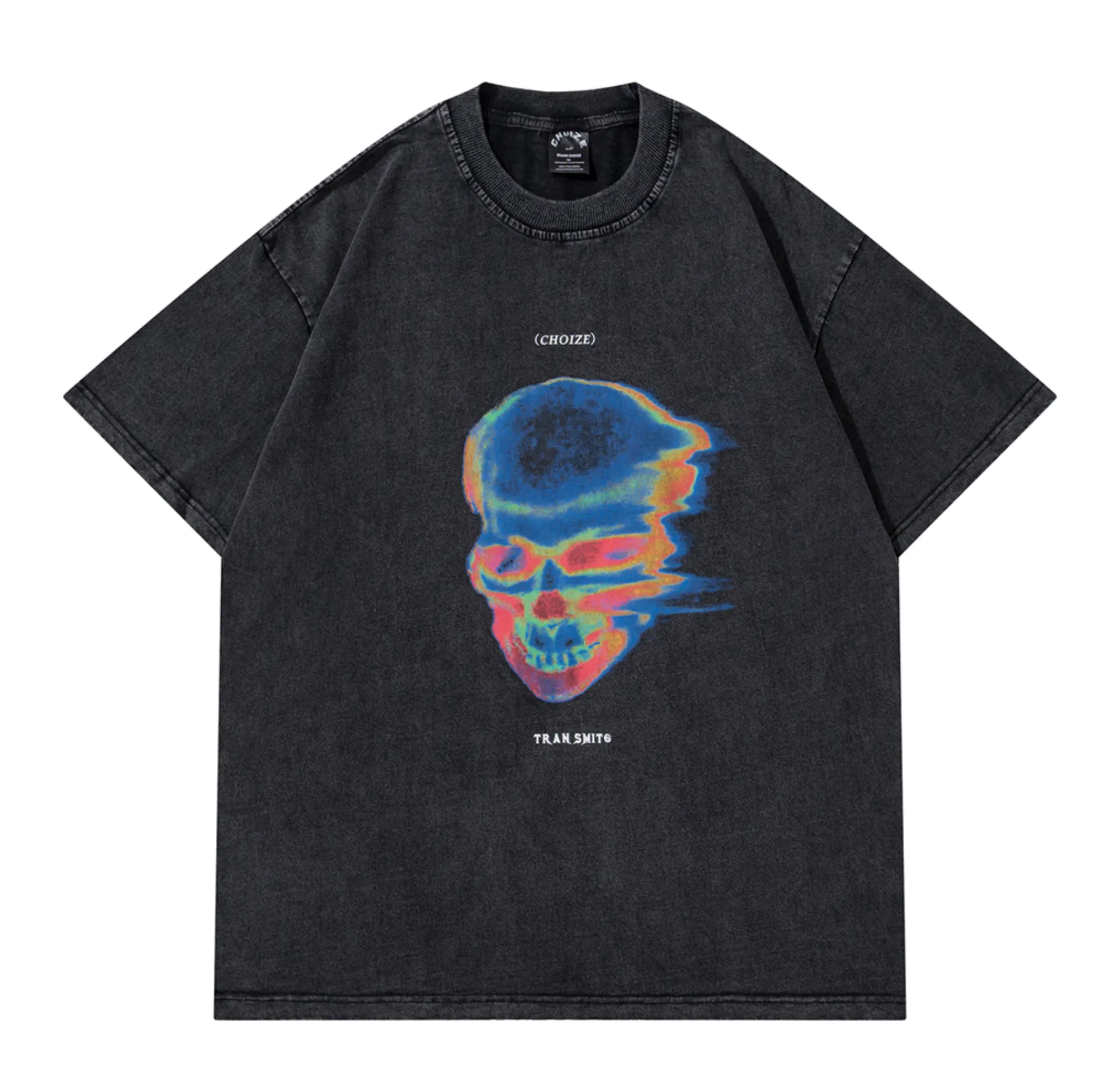 X-Ray Skull Oversized Vintage T-Shirt