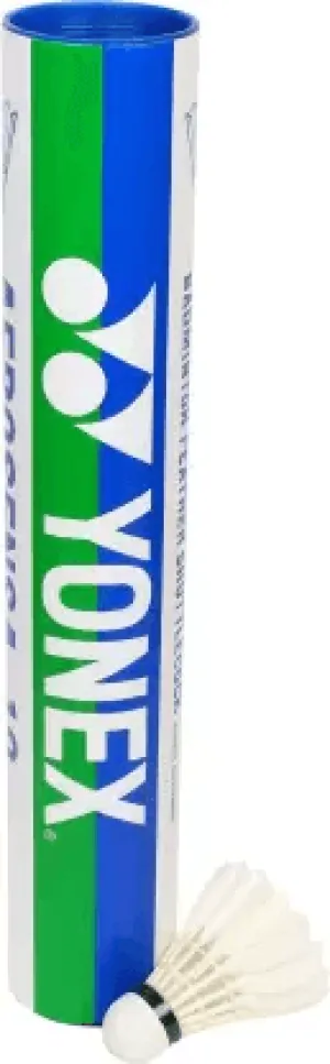 YONEX AS 10 Feather Shuttle - White  (Medium, 77, Pack of 12) | KIBI SPORTS