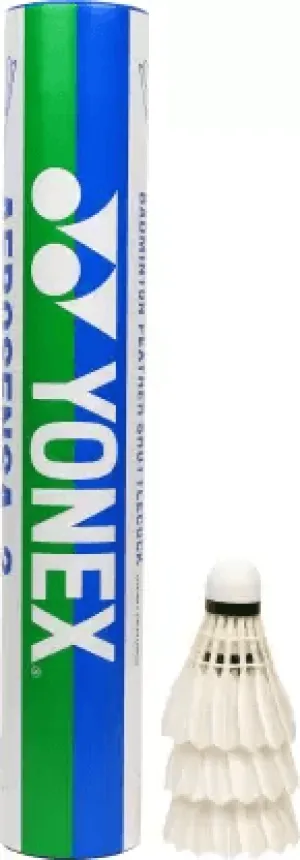 YONEX AS 2 Feather Shuttle OR AEROSENSA 2 (Medium, 77, Pack of 12) | KIBI SPORTS