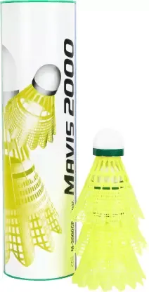 YONEX Mavis 2000 Nylon Shuttle - Yellow  (Slow, 75, Pack of 6) | KIBI SPORTS